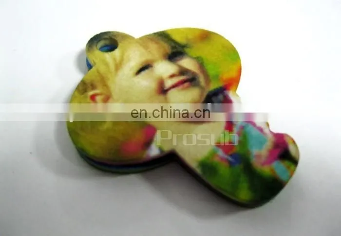 DIY sublimation heat transfer French fiber key ring
