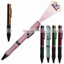 promo projector pen/torchlight pen w/rubber grip(batteries included,twist writing,click projector image,CE,RoHS approval)