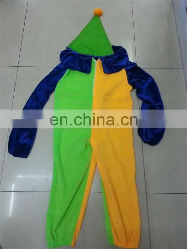 TZ8140-4 Colorful Carnival Clown Costume , Carnival Costume