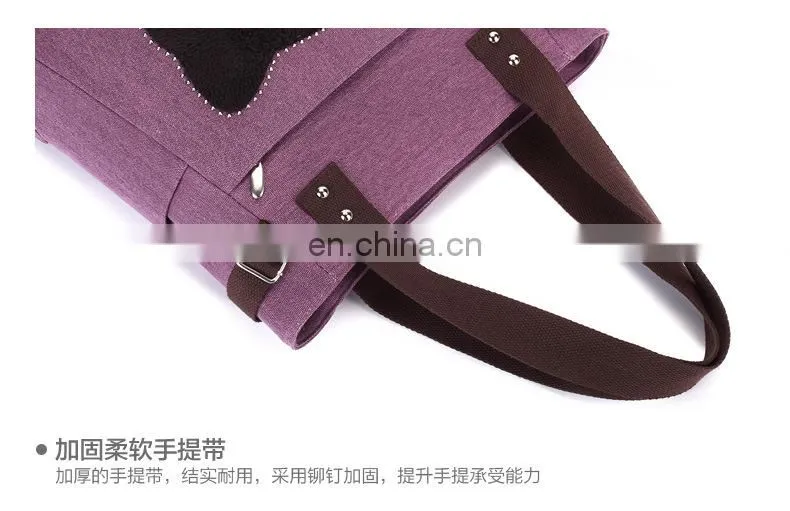 JL Bag17027 2017 Woman Bag Canvas Leisure Cat Bag Modern Lady Bag