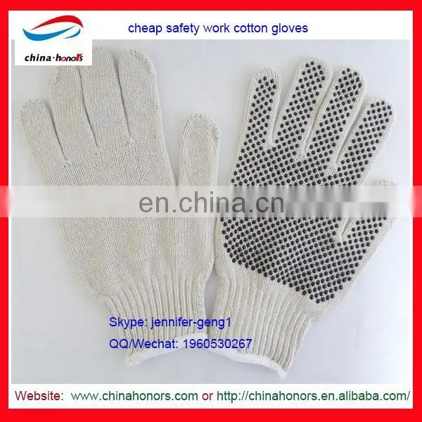 pvc dotted gloves dotted gloves/string knit pvc dot work gloves