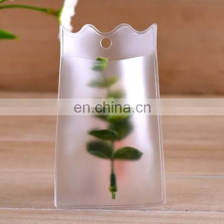 Custom size transparent plastic packaging bag frosting pvc bag china manufacture packaging bag