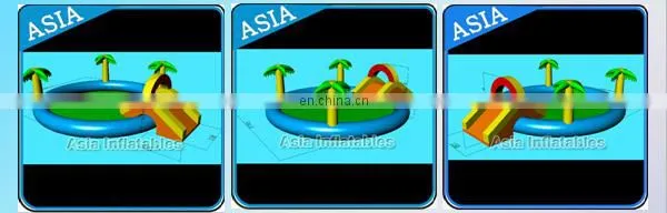Kids Water Park with slide play on land for rent