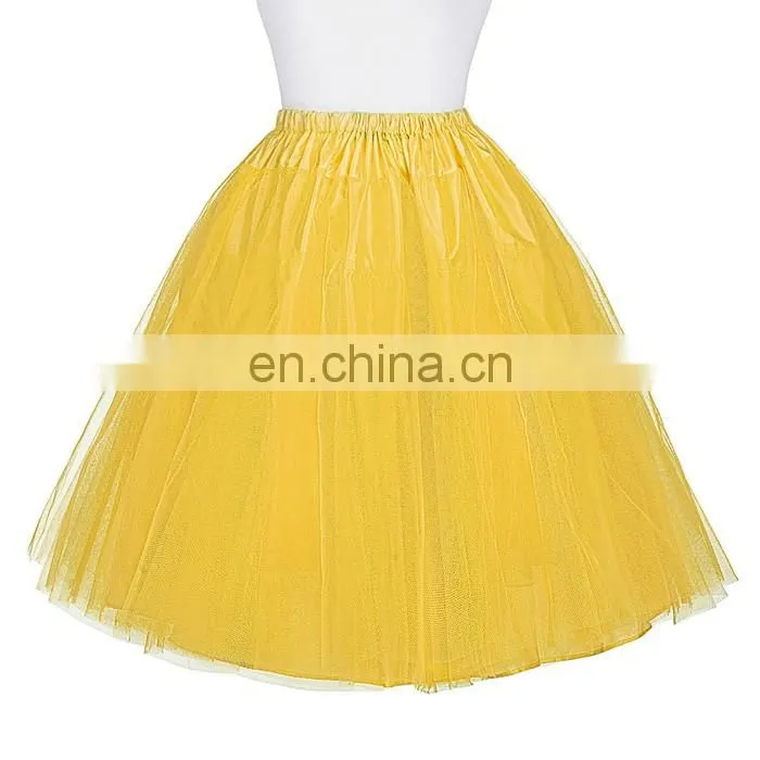 Grace Karin Women 2 Layers Crinoline Underskirt Petticoat for Retro Vintage Dress BP000056