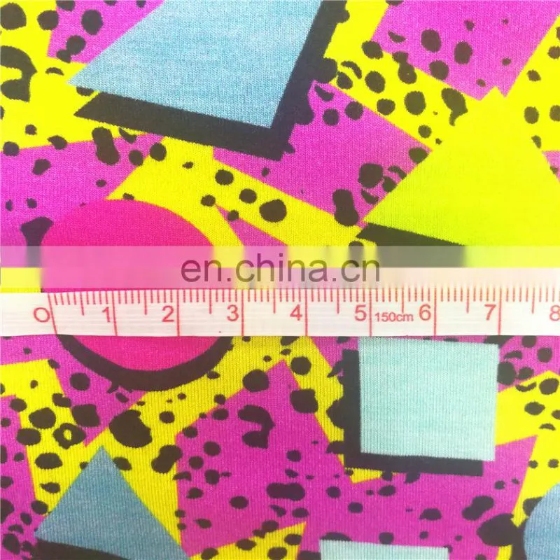 customer printed natural 95 bamboo 5 spandex fabric for head scarf