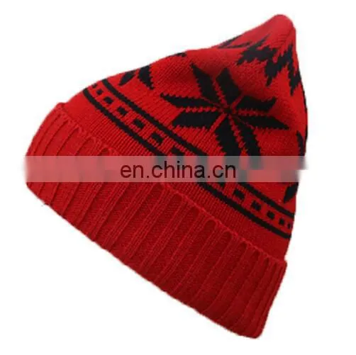 Wholesale high Quality acrylic Custom winter Knitted Hat