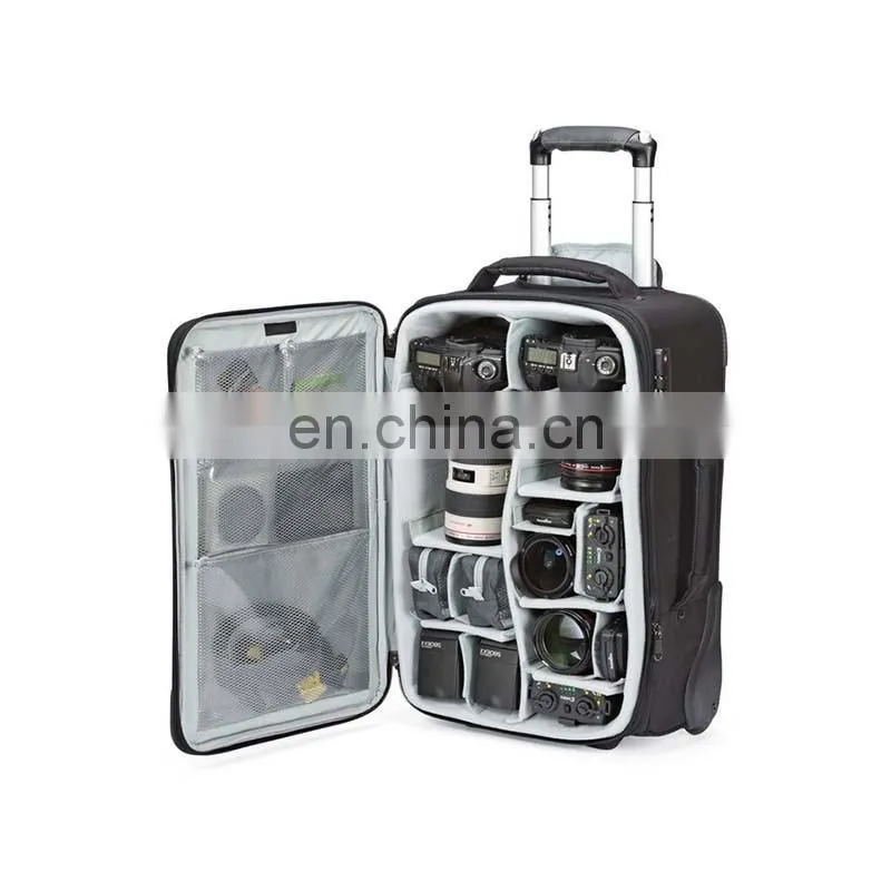 roller digital slr camera trolley bag case with wheels