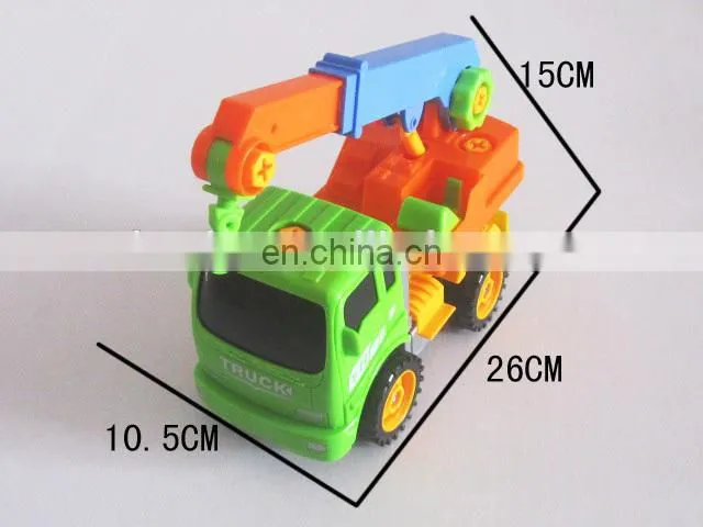 Most Popular Design DIY Removable Truck inertial crane truckToy