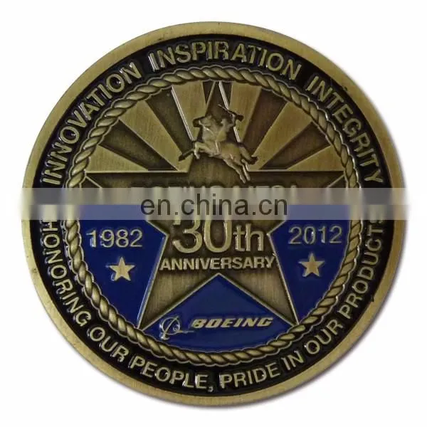 Copper stamped imitation hard enamel souvenir coin