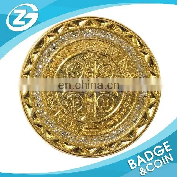 Cheap Custom Promotion Antique Golden Silver Souvenir Replica Stamping Military Metal Coin Manufacturer
