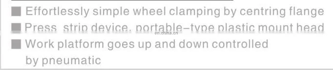 TIRE CHANGER U-239 WHIT WHEEL CLAMPING BY CENTERING FLANGE