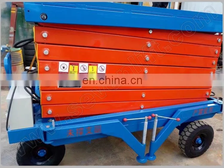 7LSJY Shandong SevenLift Hydraulic mobile grove genie ladder manlift