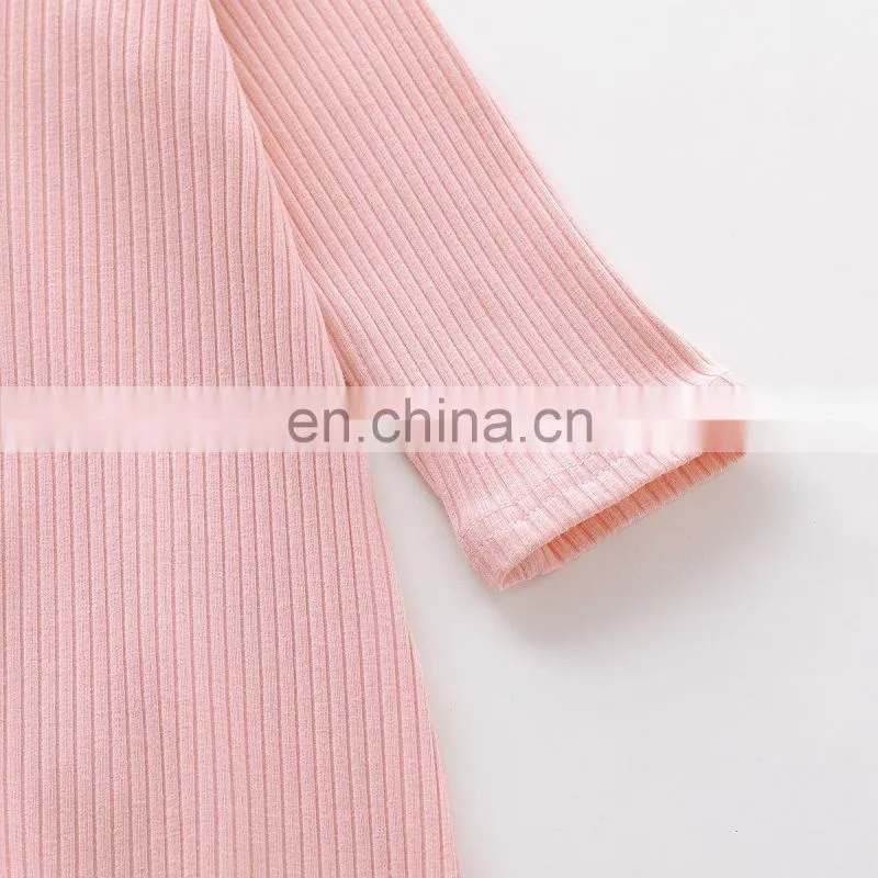 Infants & Toddler New Fashion Cotton Clothes Autumn Winter Baby Girls Knit Onesie