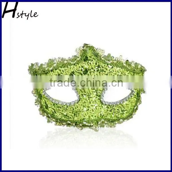 Flower Decor Fashion Feathered Lace Semi-transparent Masquerade Cosume Party Mask SC156