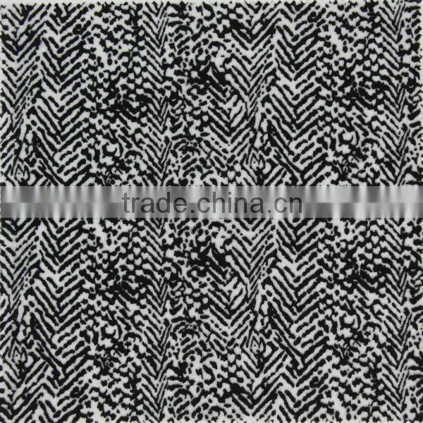 snake printed flocking fabric for upholstery