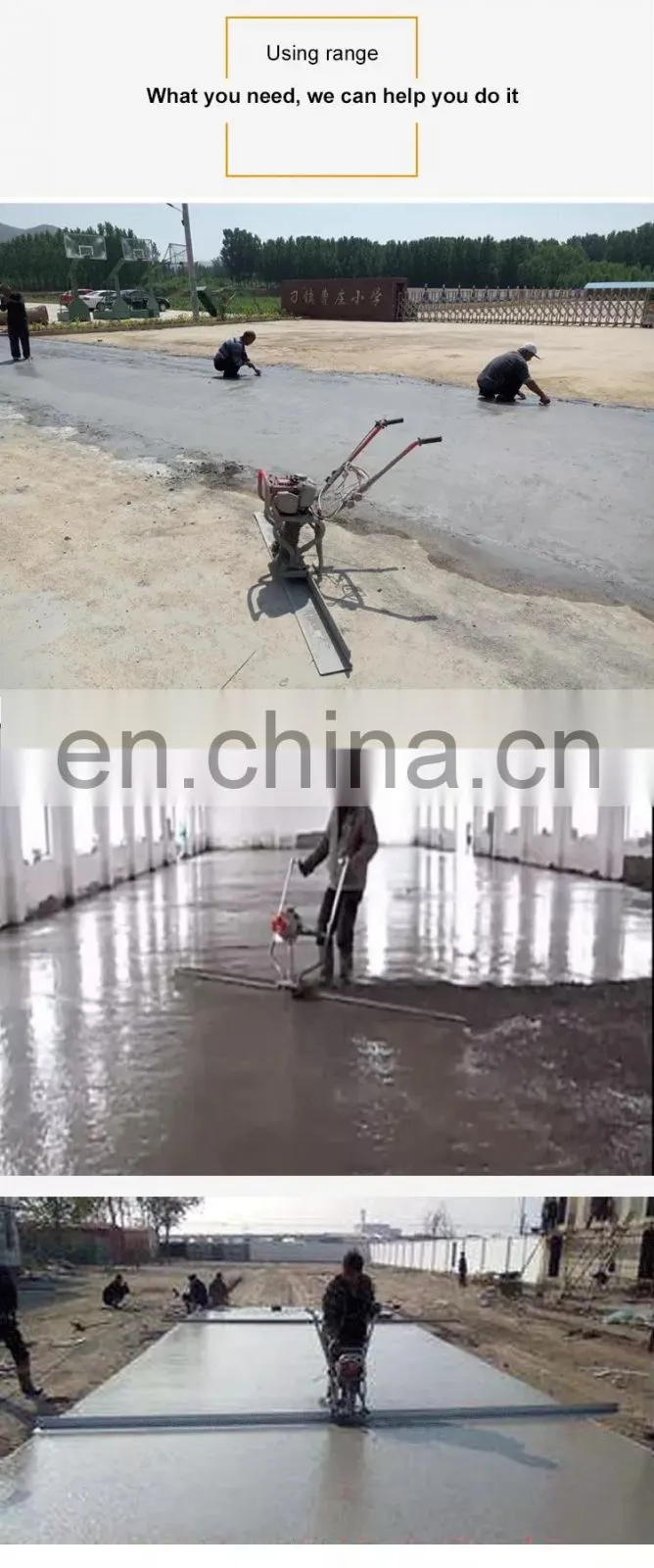 Handheld vibrating concrete vibrator GX35 screed ruler concrete screed leveling
