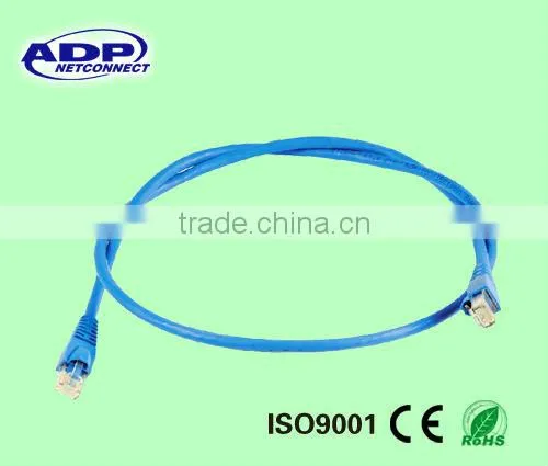 China factory high speed Cat6+ patch cable bare copper CCS patch cord