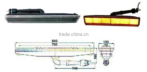 Infrared Electrostatic Powder Coating Oven Burner HD242