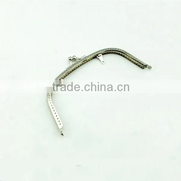 16*7.5cm nickel high quality DIY sewing coin purse/handbag frame kiss clasp