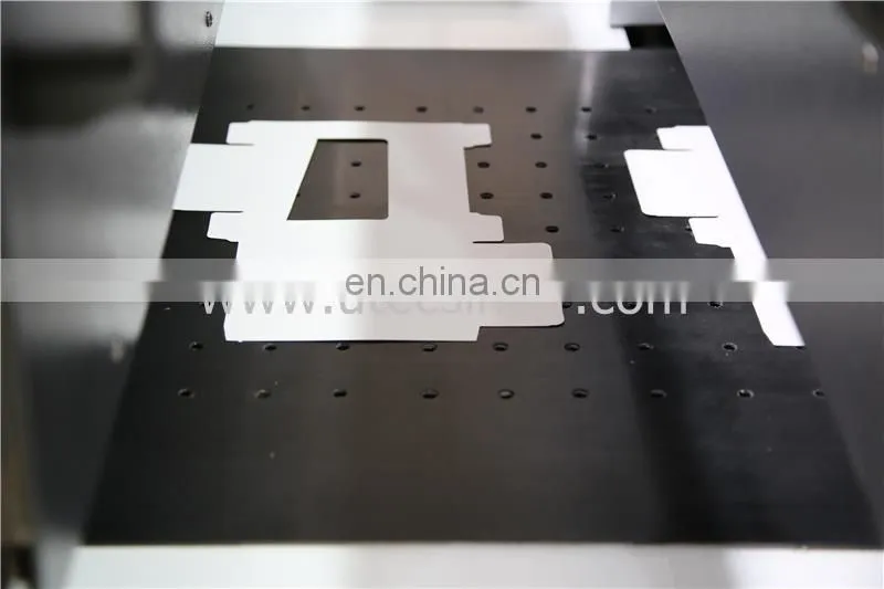 UTM650B Automatic kraft gift paper packaging box Window patching making Machine with rotary plastic film cut