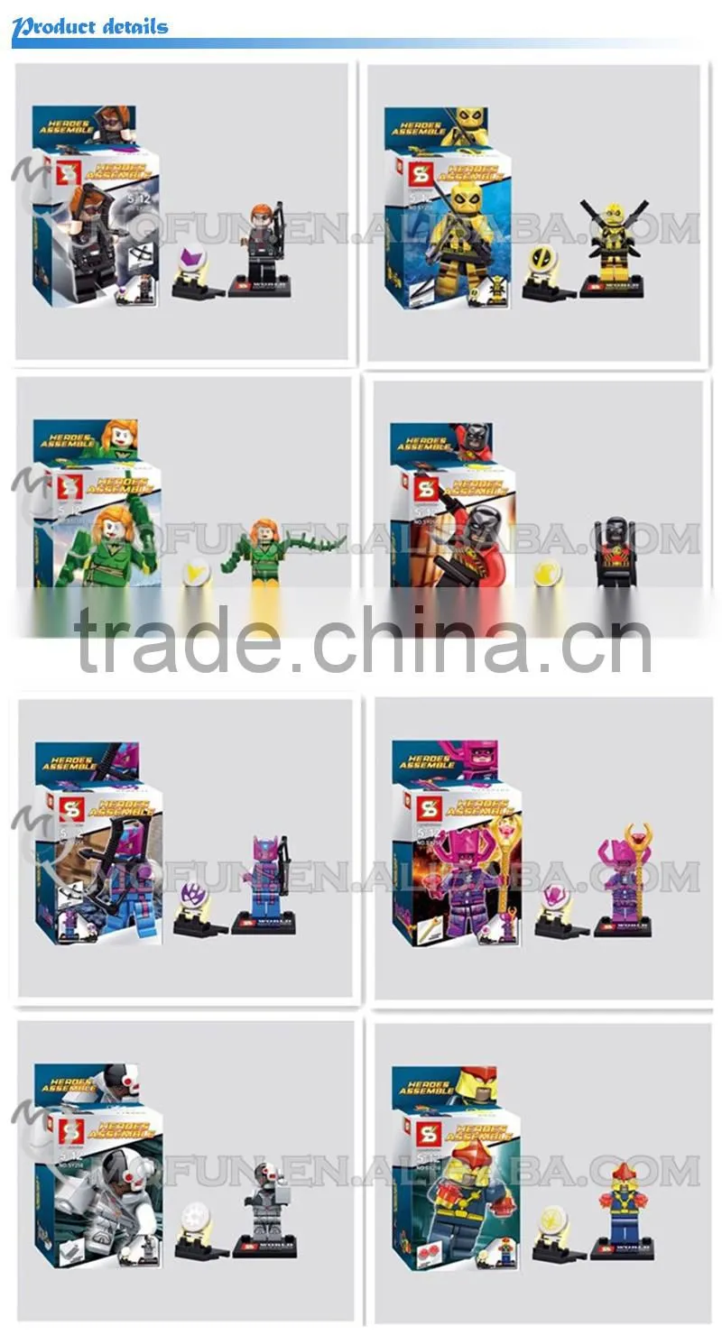 Mini Qute Senye 8pcs/set Marvel Avenger super hero Eagle Eye building block action figures educational toy NO.SY 258