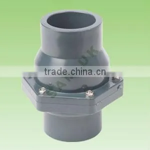 swing check valve PVC pipe fittings 3/4" to 1" for watr supply