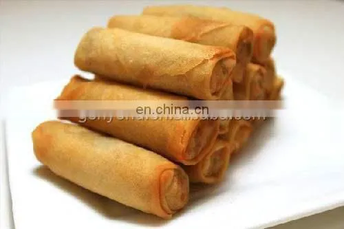 Factory price Chinese automatic spring roll pastry sheet forming baking stuffing wrapping making machine production line