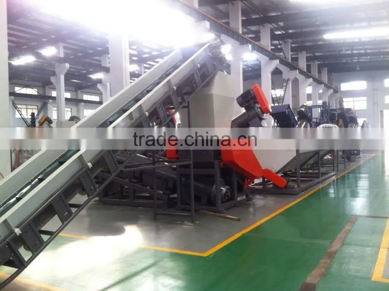 2000kgh LDPE beverage bottle with glue label washing machine