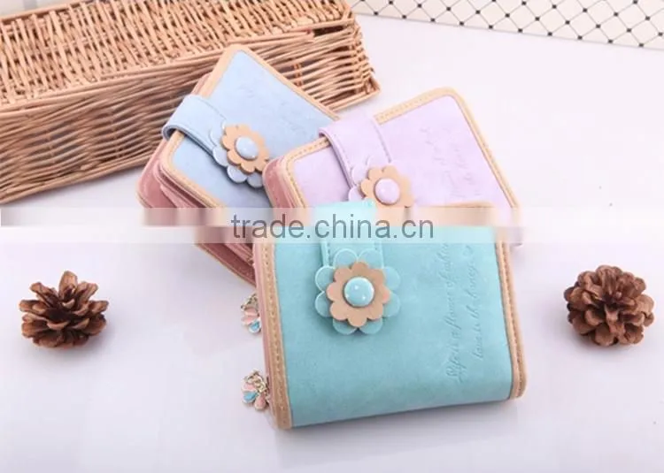 nice-looking pu young girl clutch wallet