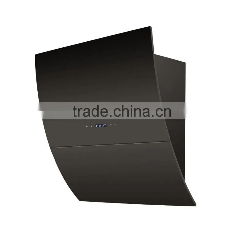 Powder painted Matt Black body Automatic Cooker Hood