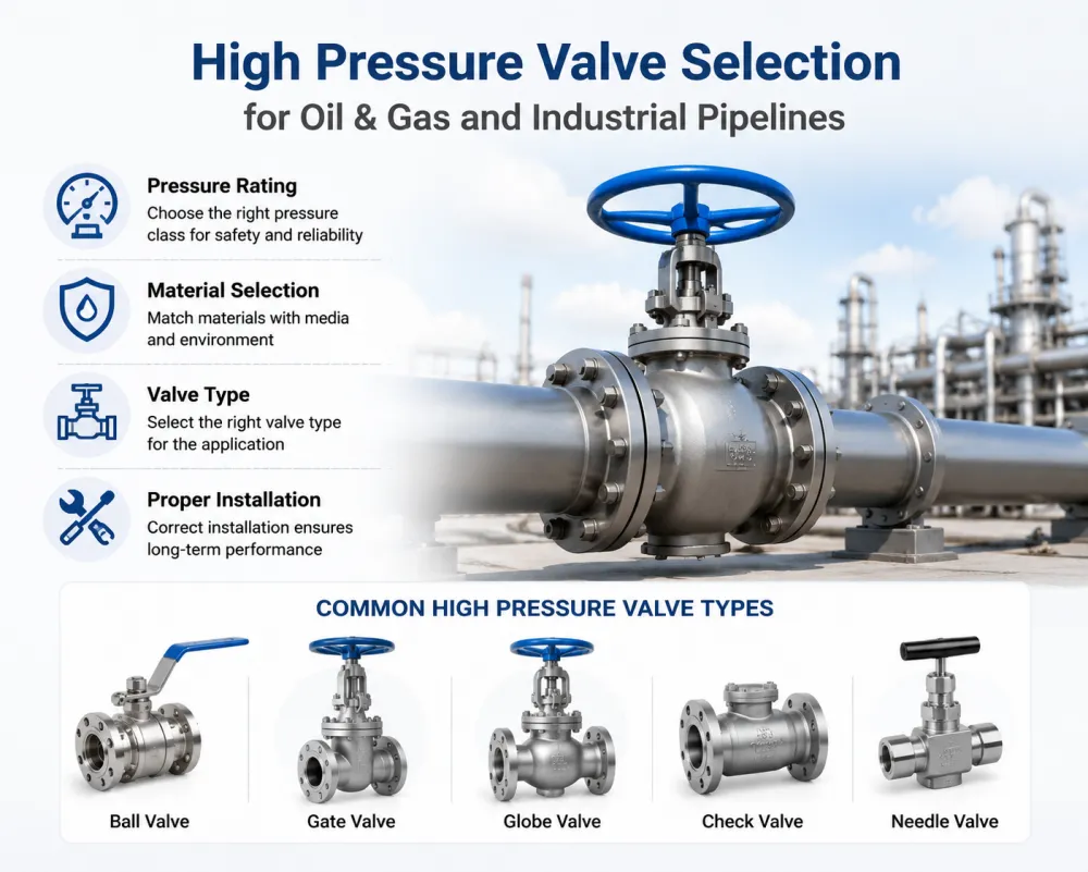 High Pressure Valve Selection for Oil & Gas and Industrial Pipelines