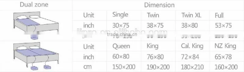 2016 newest mattress topper for good sleep water cooling and heating function