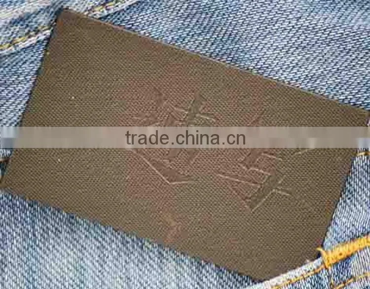 Cheap price custom special discount leather patches series for jeans