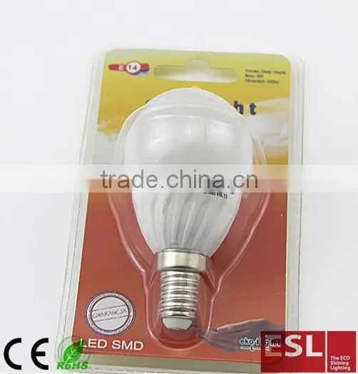 Factory price ceramic lamp smd2835 4W G45 E14 LED Bullb