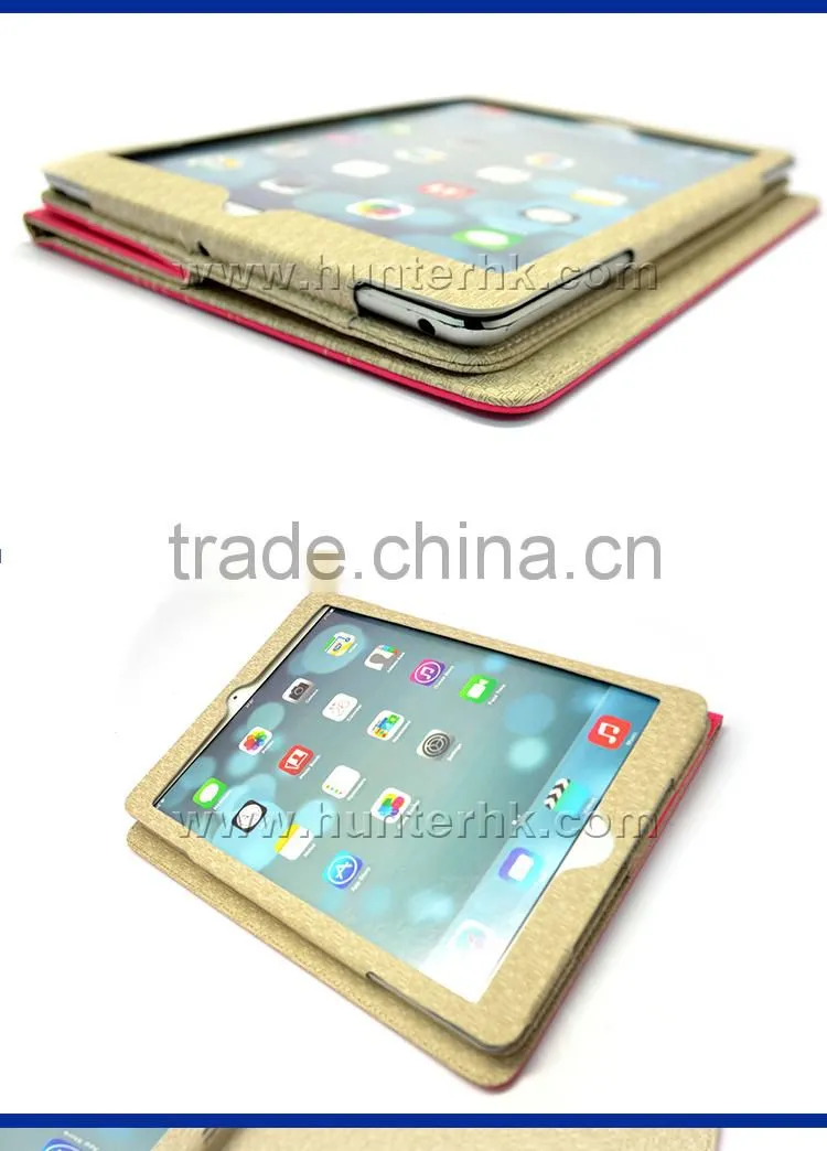 Hot Pink Embossed Flowers Tablet Case For iPad Pro