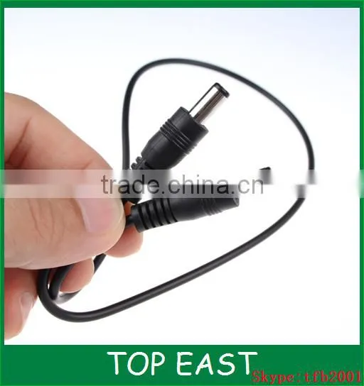 DC5.5 * 2.1 yellow plastic fork male DC power cable to extend the 2464 single-head wire