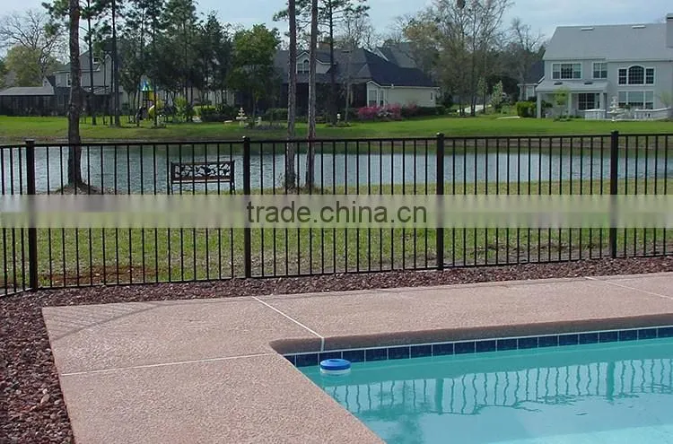 Steel decorative swimming pool safety fence