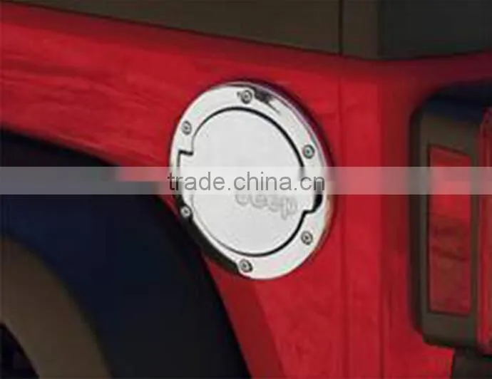 JEEP WRANGLER CHROME FUEL PETROL TANK DOOR TRIM