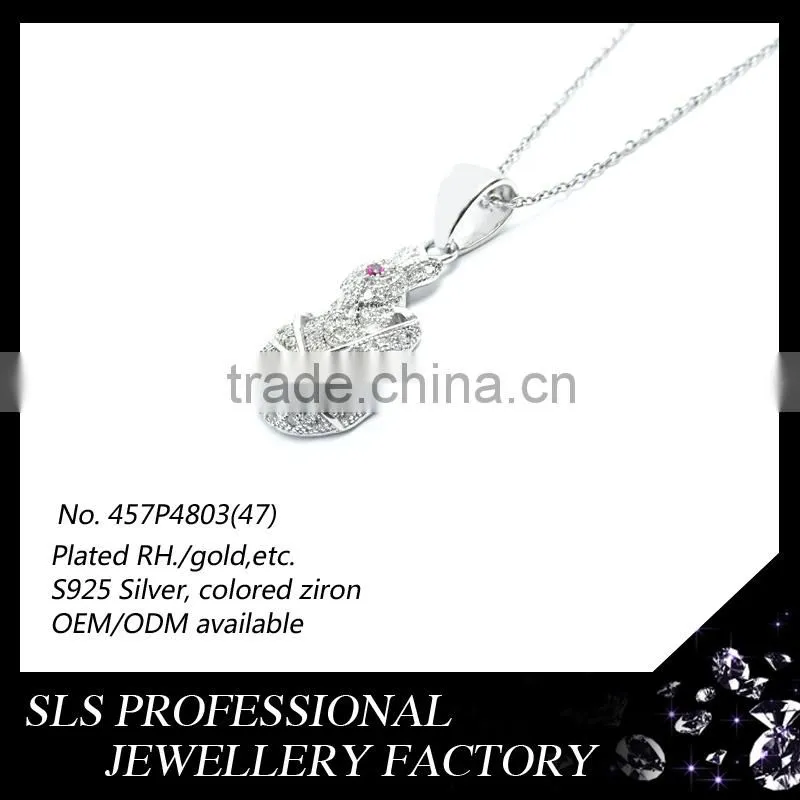925 silver jewelry high end fashion jewelry kids pendant for Christmas gift 2015