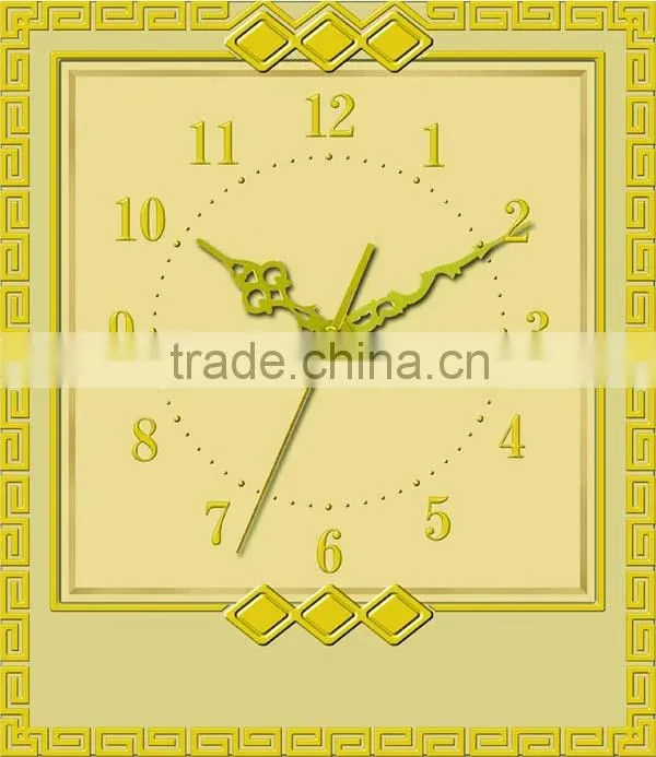 Decorative Plastic Wall Clock with Quartz