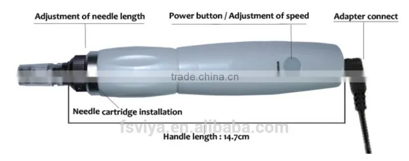 Rechargeable Micro needling pen for skin electric rolling pin