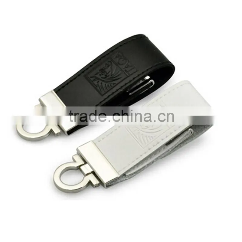 Promotional gift Cheap bulk leather 2GB 4GB 8GB USB flash drive 2.0 with customized logo in Shenzhen