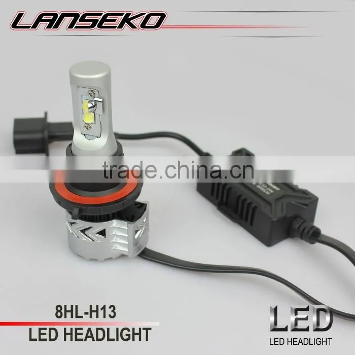 Hi beam low beam 6000lm car led headlamp H4, H13, 9004, 9007; H1, H3, H7, H8, H10, H11, H16, 9012, 9005, 9006 with manufactory