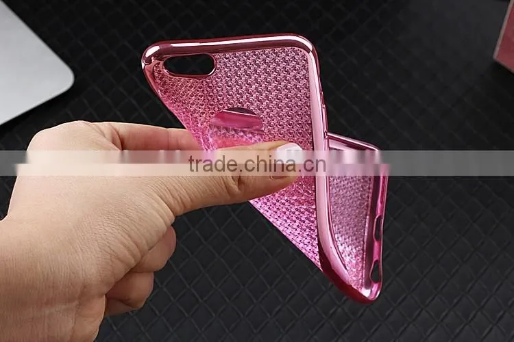 Luxury Clear Electroplating TPU Silicone Gel Soft Case For Apple iPhone 6S / iPhone 6S Plus