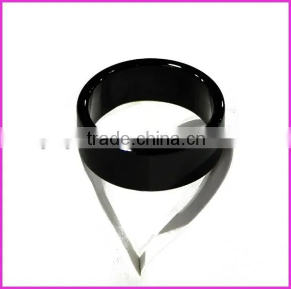 RG1039 Natural Black Agate Gemstone Ring,Fashion Jewelry Ring