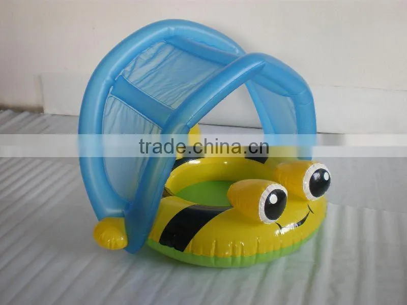 inflatable bee baby seat with sunshade