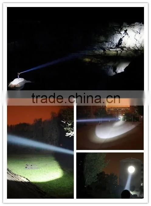 (120253) China wholesale waterproof Aluminum Alloy T6061 rechargeable torch light