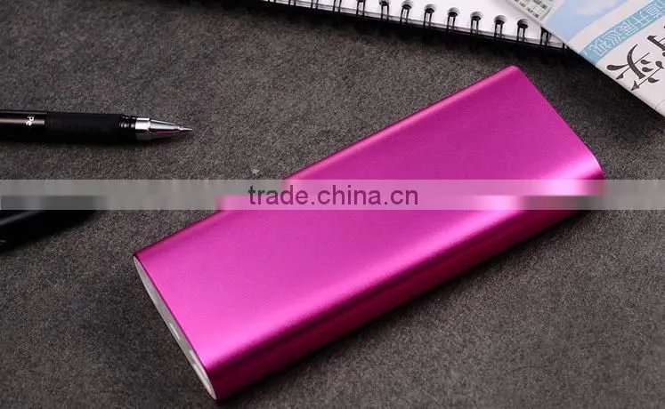 aluminium mobile phone battery backup with brand