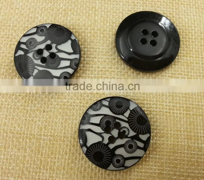44L Laser cutting resin coats button ---- ZA020