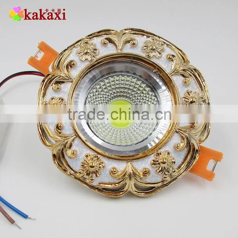 European LED Ceiling Light COB Lamp 3W 5w Resin + Aluminum LED Downlight